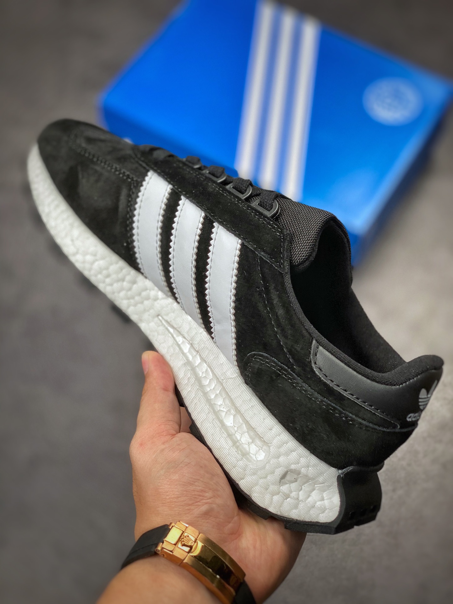 adidas Racing E5 Boost Prototype speed light retro series GW1133