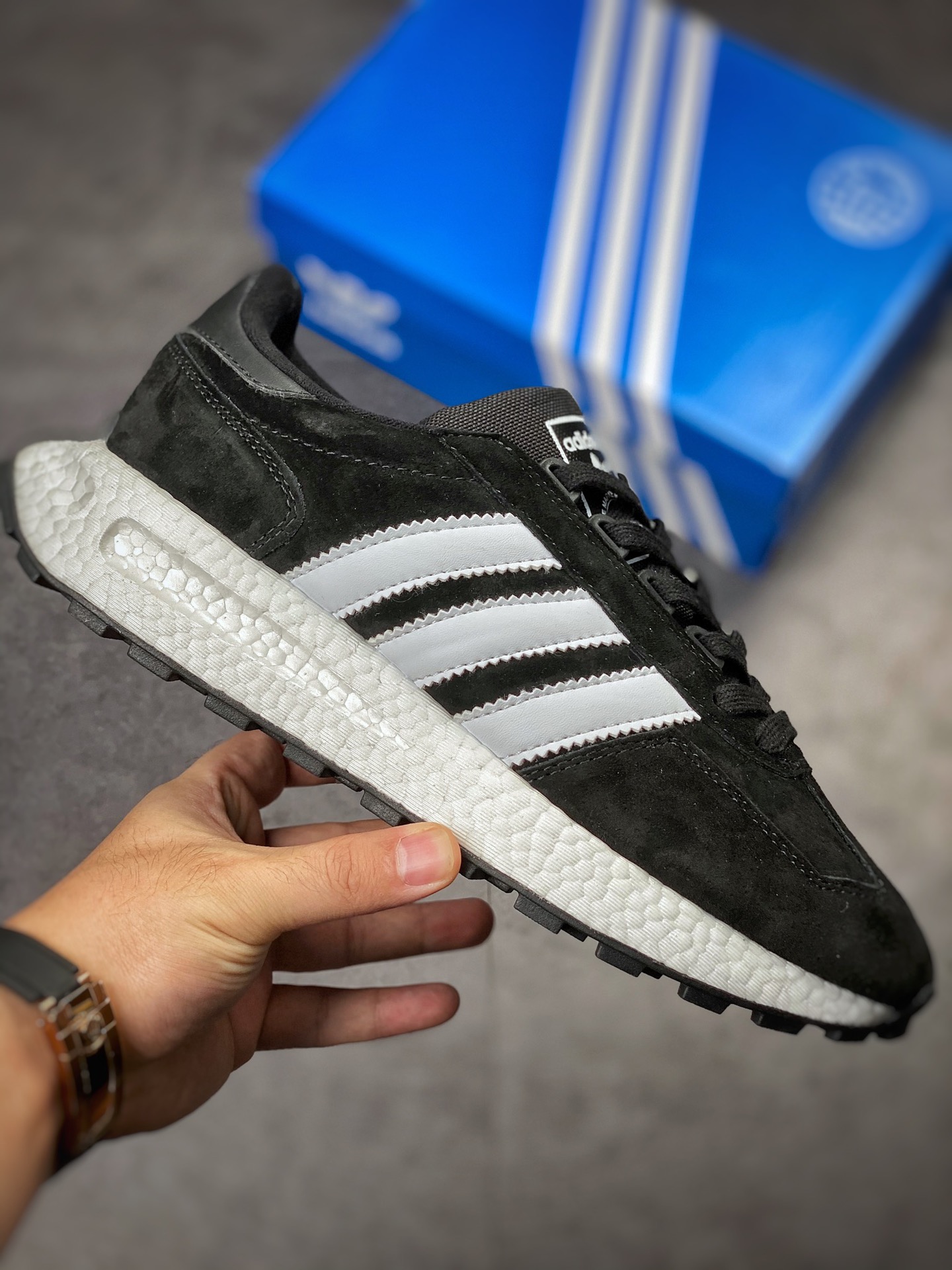 adidas Racing E5 Boost Prototype speed light retro series GW1133