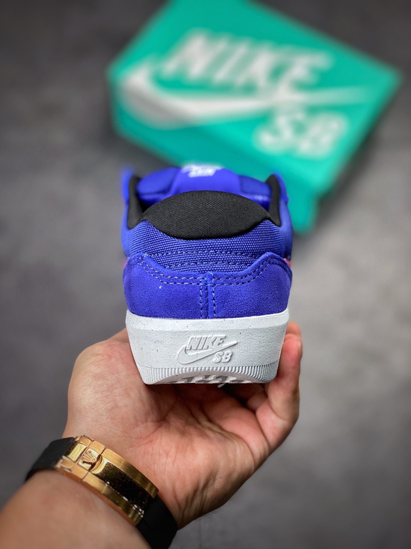 Nike SB Forcce 58 蓝黑橙 复古休闲男女板鞋 CZ2959-404