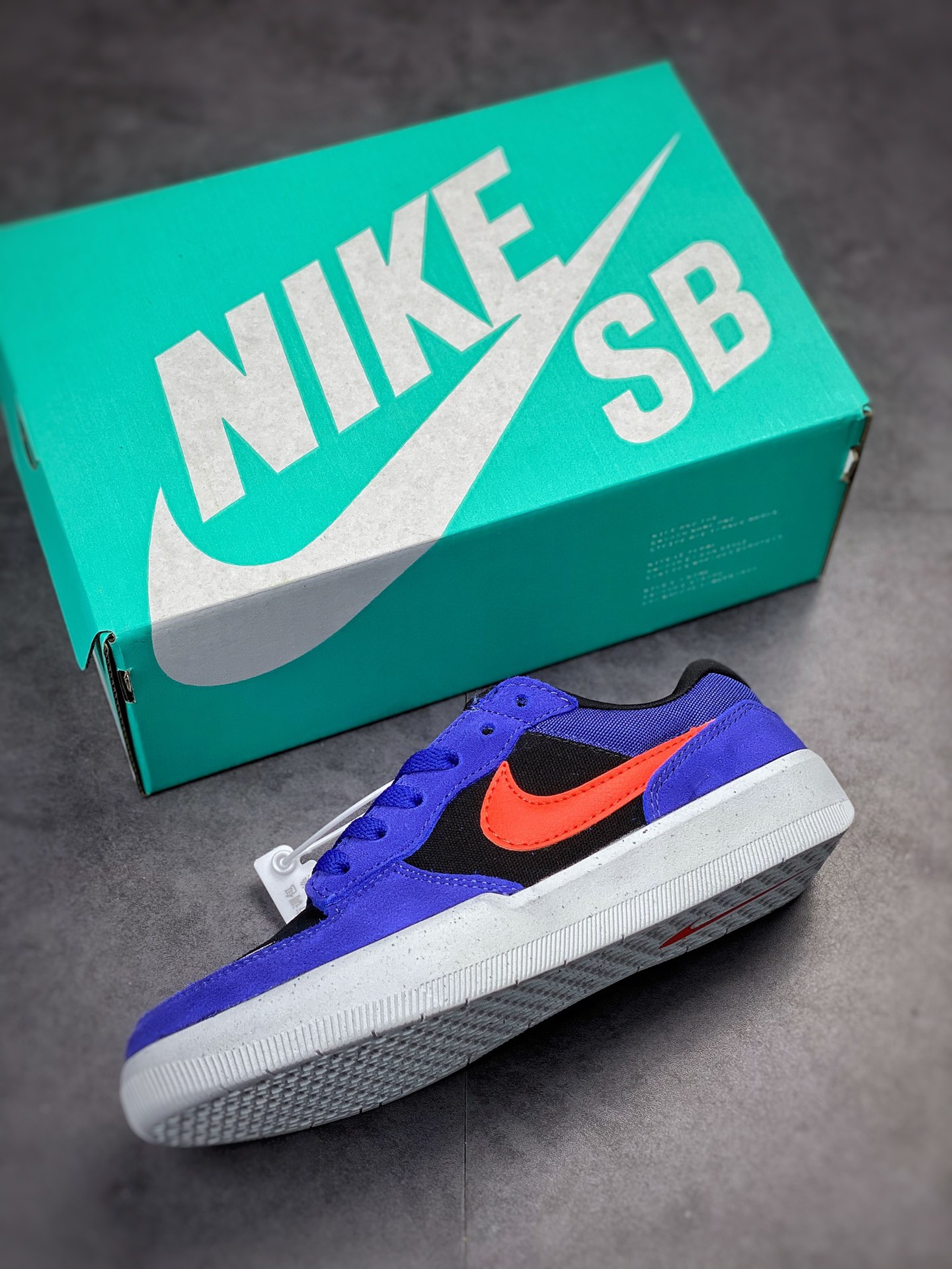Nike SB Forcce 58 蓝黑橙 复古休闲男女板鞋 CZ2959-404