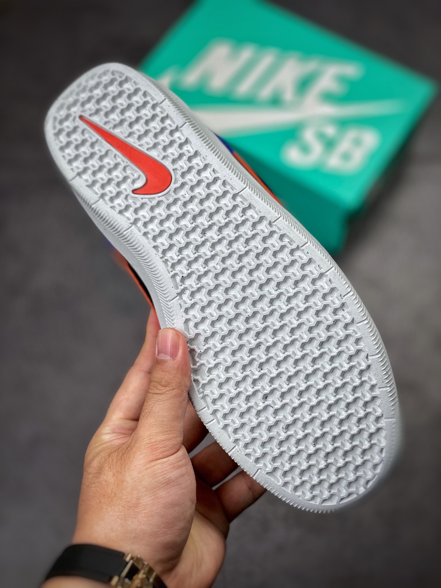 Nike SB Forcce 58 蓝黑橙 复古休闲男女板鞋 CZ2959-404