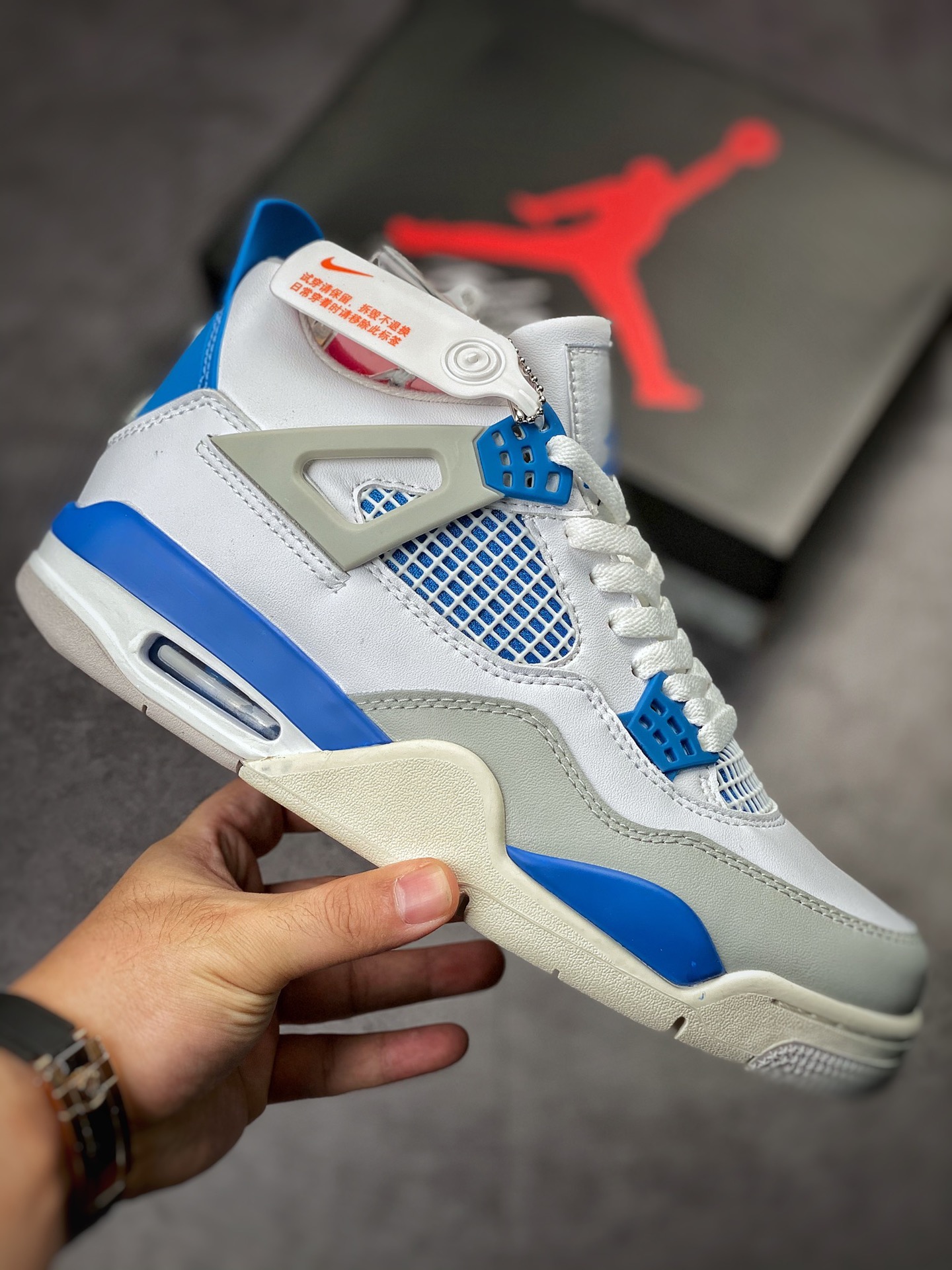 Air Jordan 4 Retro “Military Blue” 白蓝  308497-105
