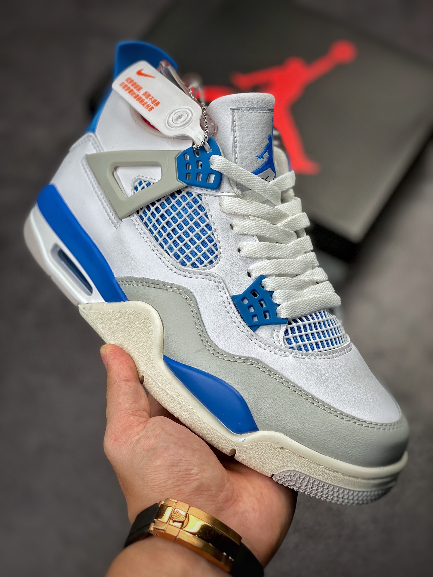 Air Jordan 4 Retro “Military Blue” 白蓝  308497-105
