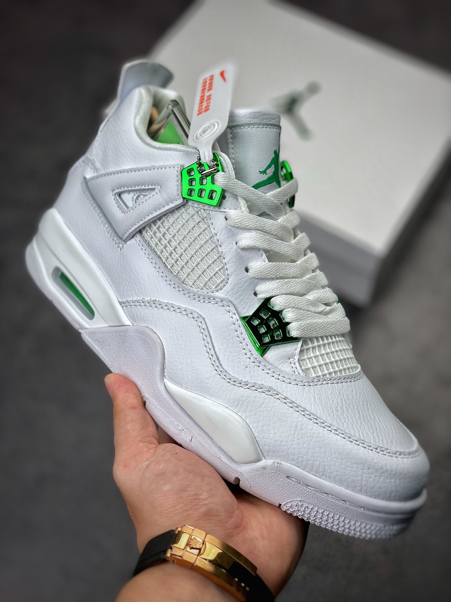 Air Jordan 4 Retro “Pine Green Metallic” 电镀白绿 CT8527-113