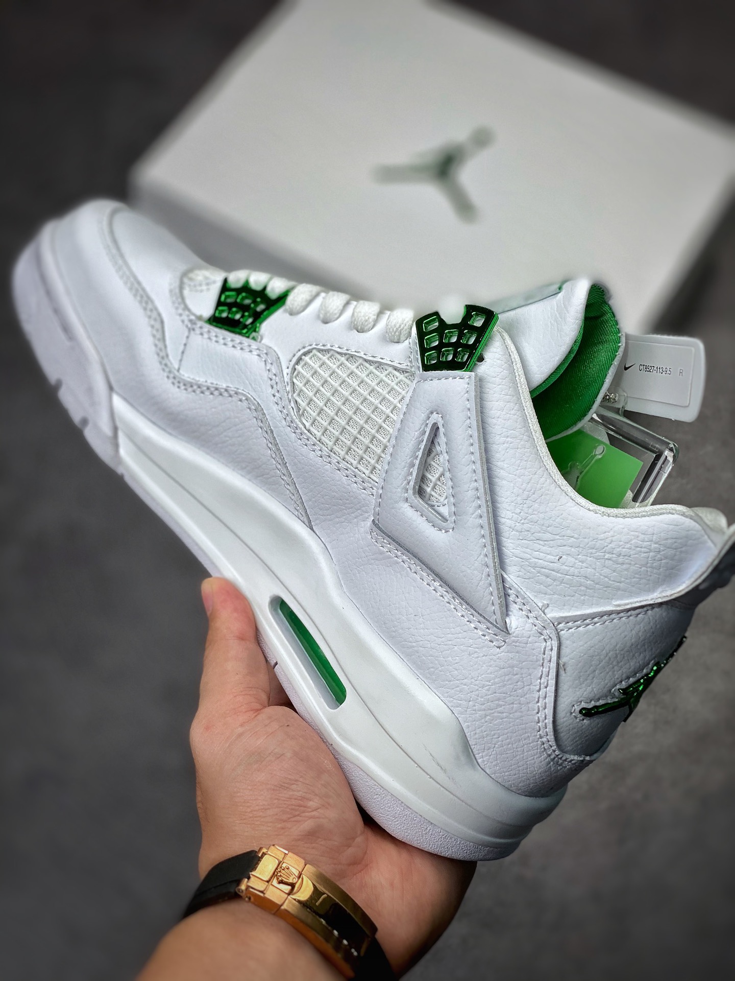 Air Jordan 4 Retro “Pine Green Metallic” 电镀白绿 CT8527-113