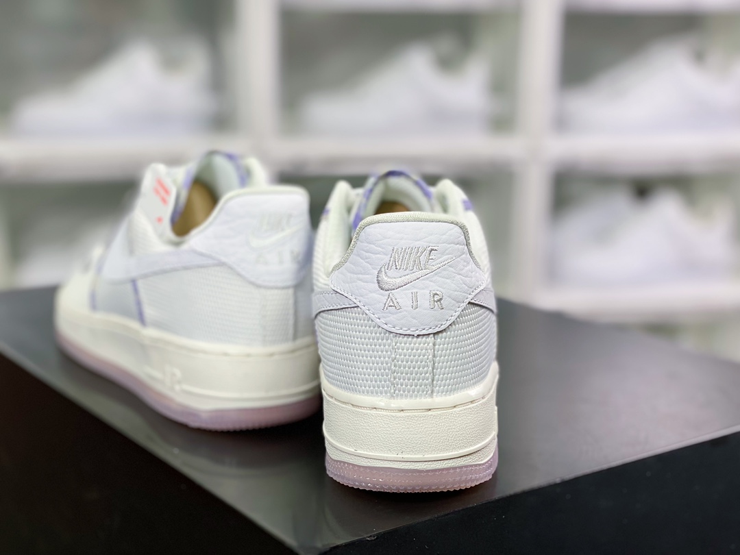 220  Air Force 1 Low”Lavender”空军一号低帮“帆布薰衣草白紫滚边”DV6136-100