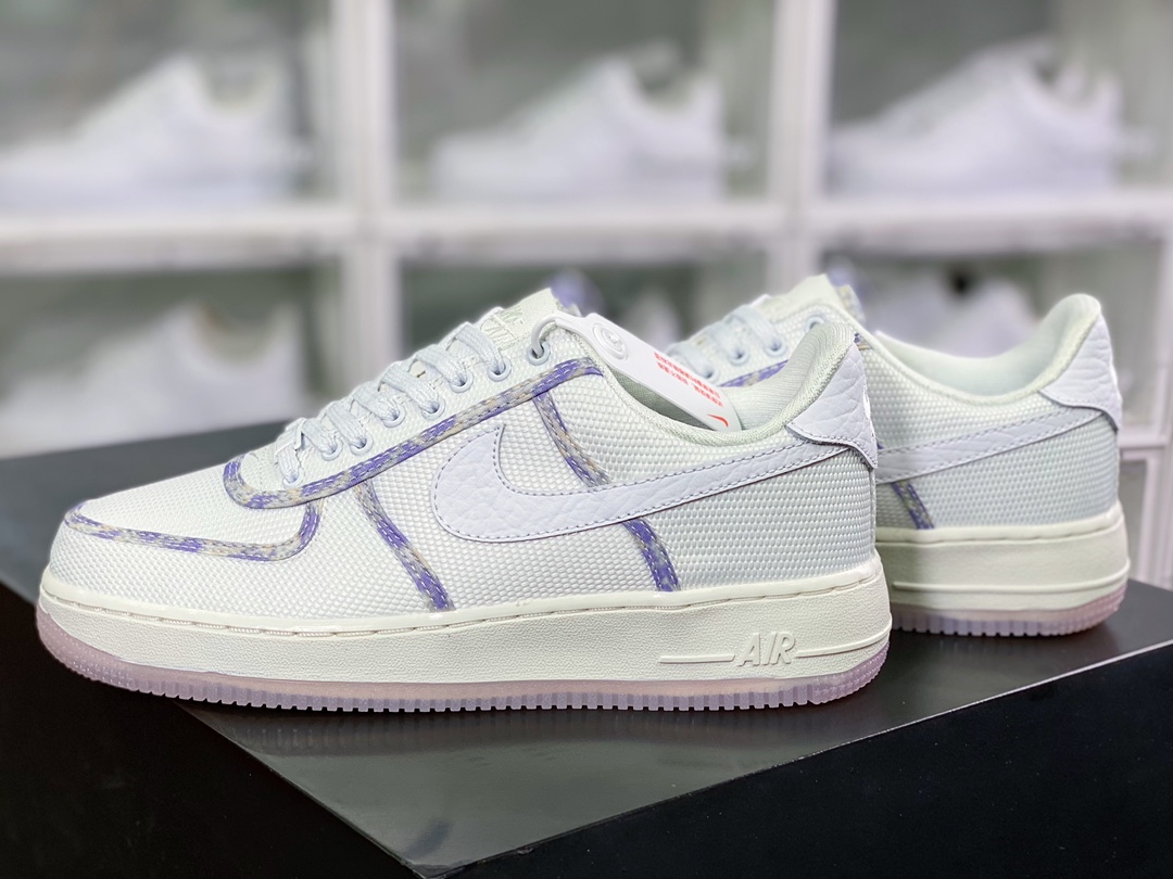 220  Air Force 1 Low”Lavender”空军一号低帮“帆布薰衣草白紫滚边”DV6136-100