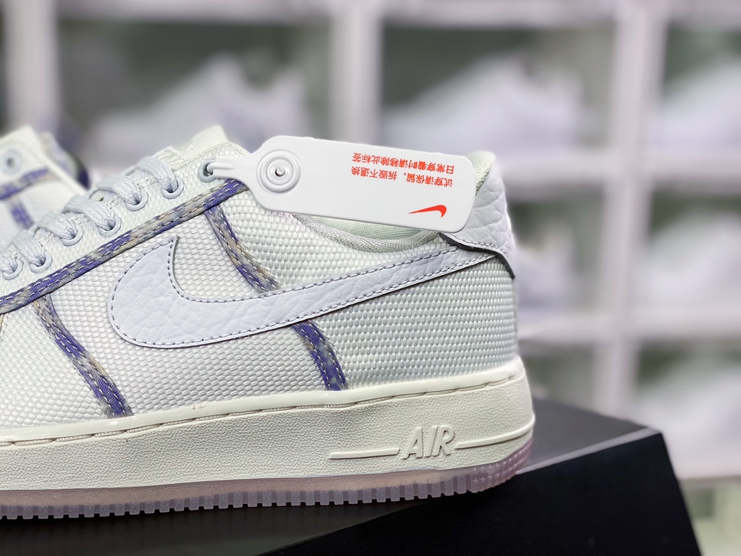 220  Air Force 1 Low”Lavender”空军一号低帮“帆布薰衣草白紫滚边”DV6136-100