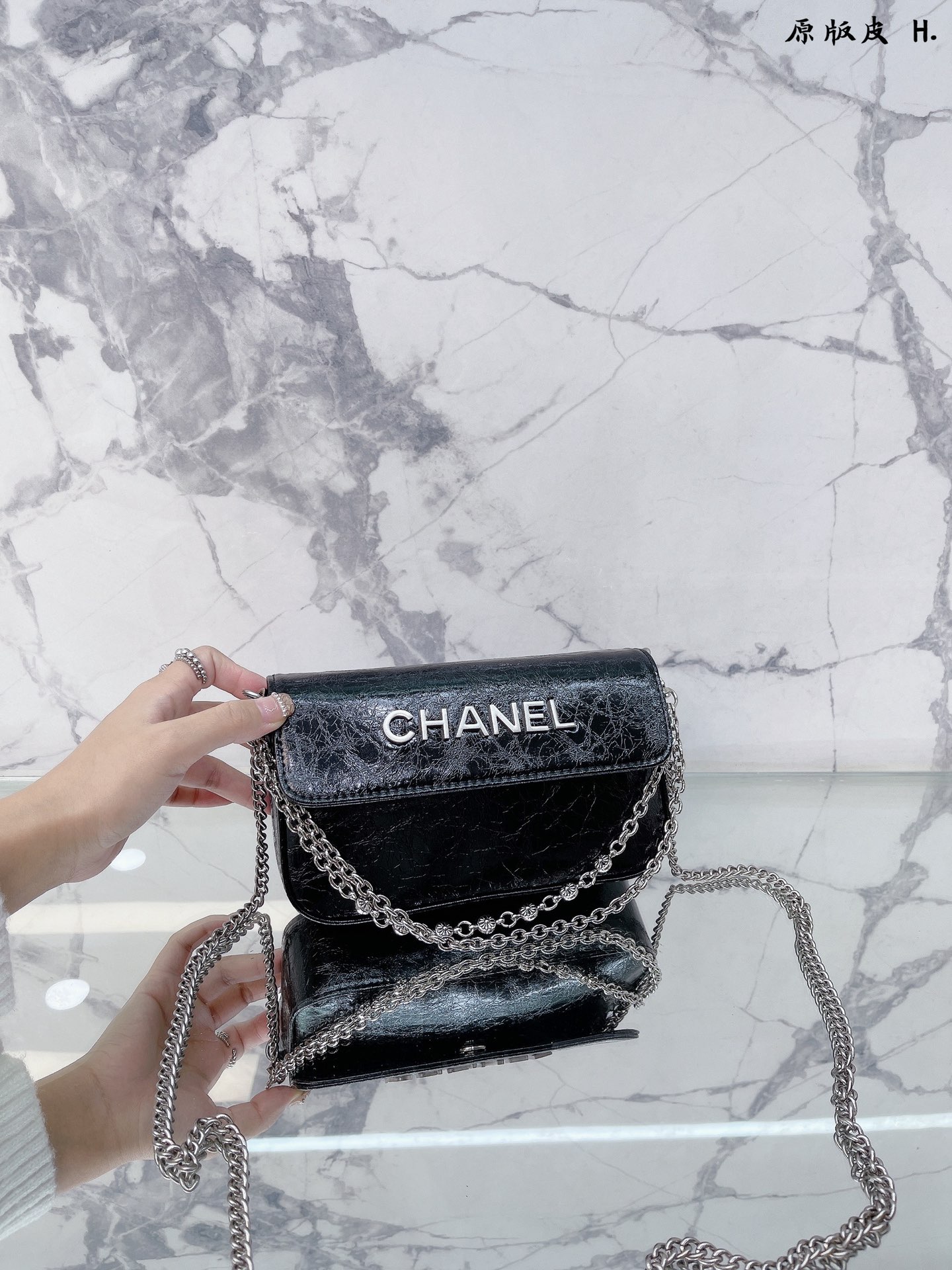 K5 头层皮 Chanel 链条 口盖包 时装/休闲 不挑衣服 尺寸23 14cm