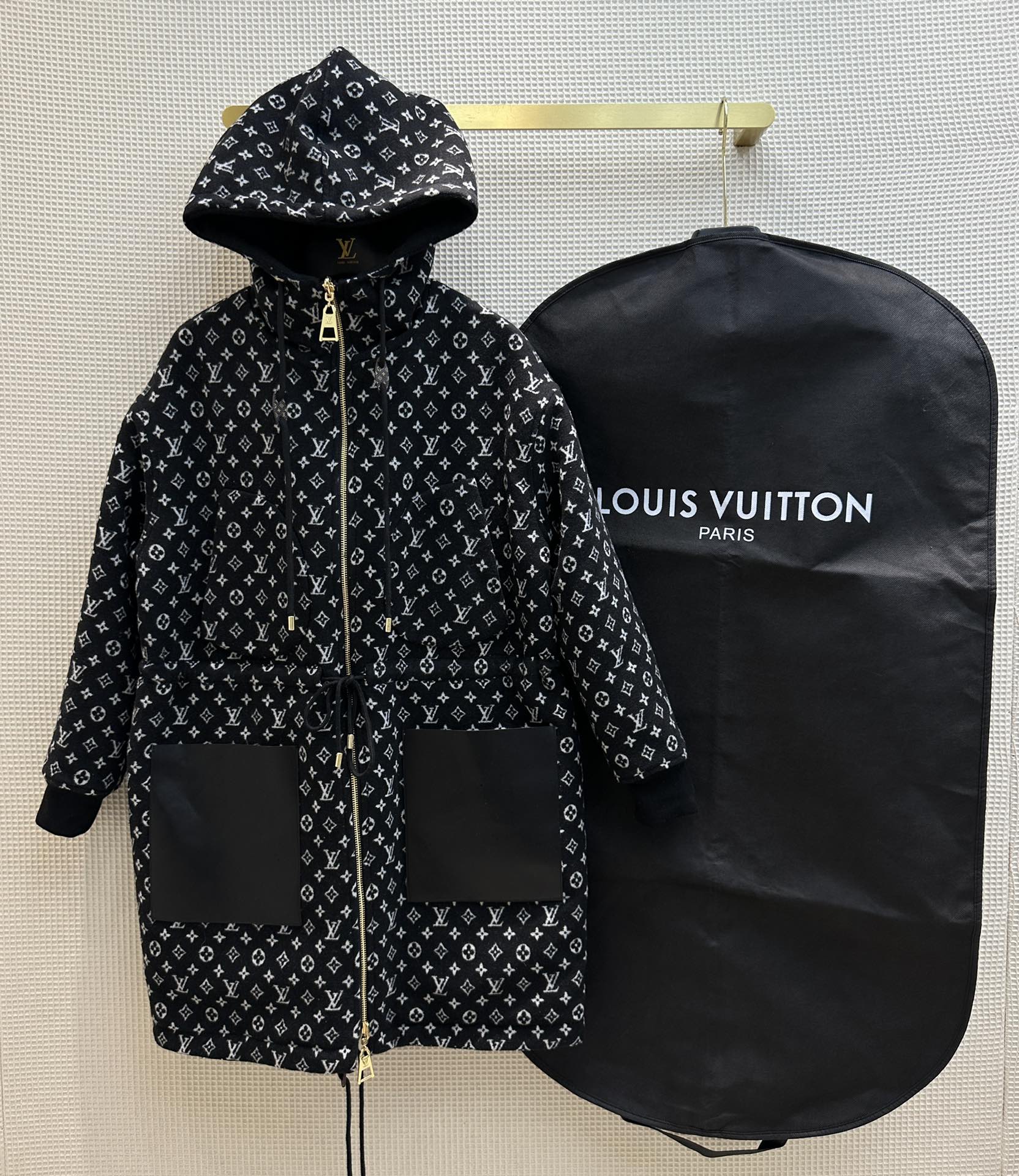 Louis Vuitton Clothing Coats & Jackets High Quality Replica
 Printing Wool Fall/Winter Collection Hooded Top