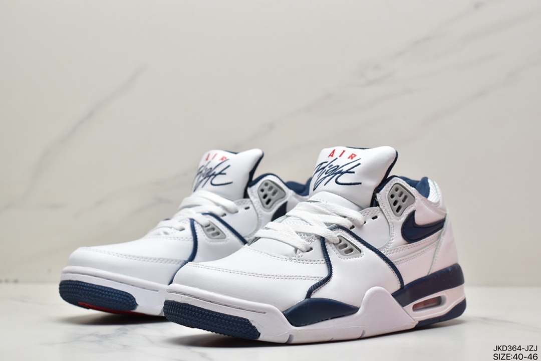 160 耐克Nike Air Flight 89白镭射夜光运动鞋· AJ4兄弟款系列篮球鞋 CW2616-101