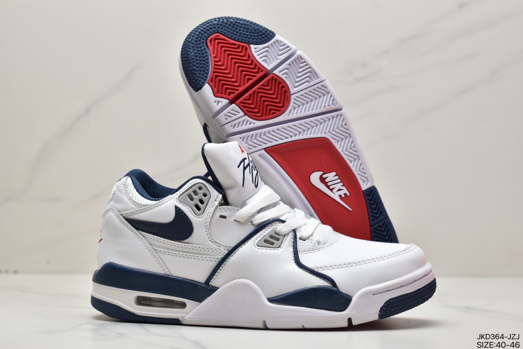 160 耐克Nike Air Flight 89白镭射夜光运动鞋· AJ4兄弟款系列篮球鞋 CW2616-101