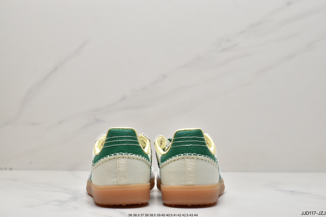 Jointly take the British designer brand Wales Bonner x Adidas Originals Samba Samba shoes ”Mi White Green” GY4344