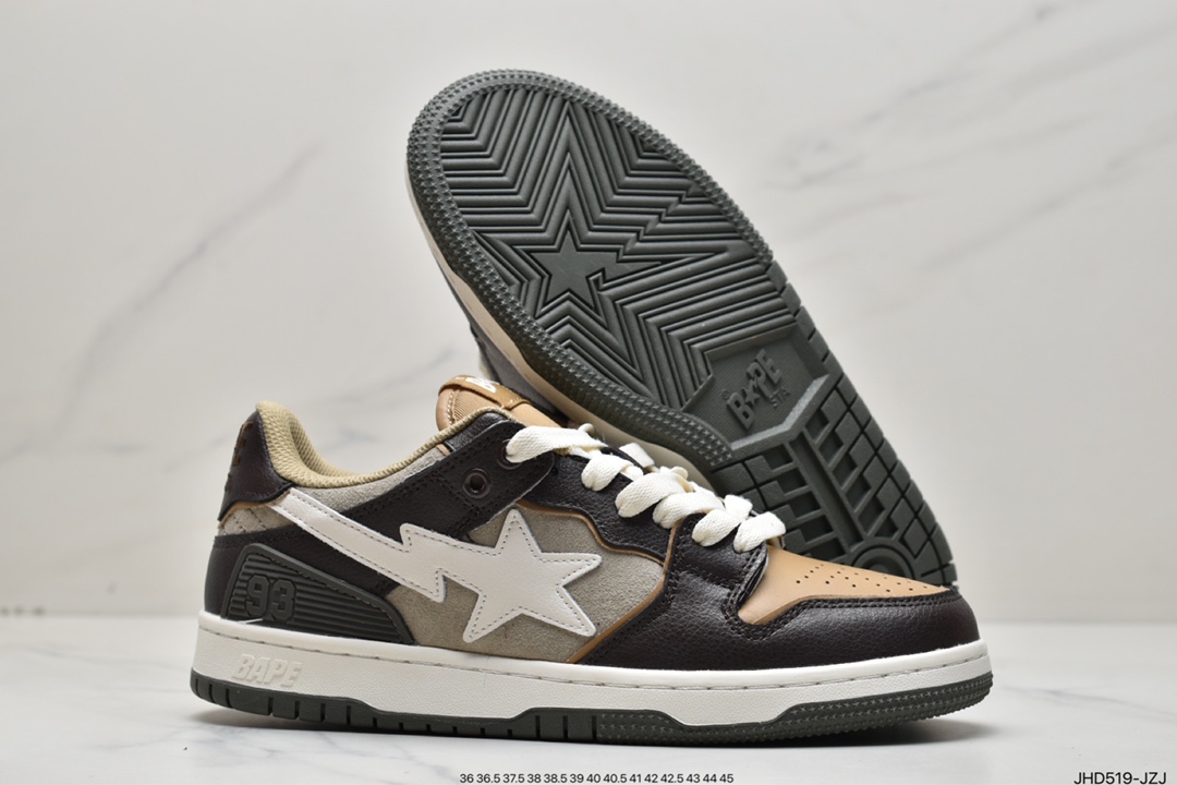 Harajuku trend brand A Bathing Ape BAPE Sk8 Sta Low SK8 series low-top casual sports skateboard shoes