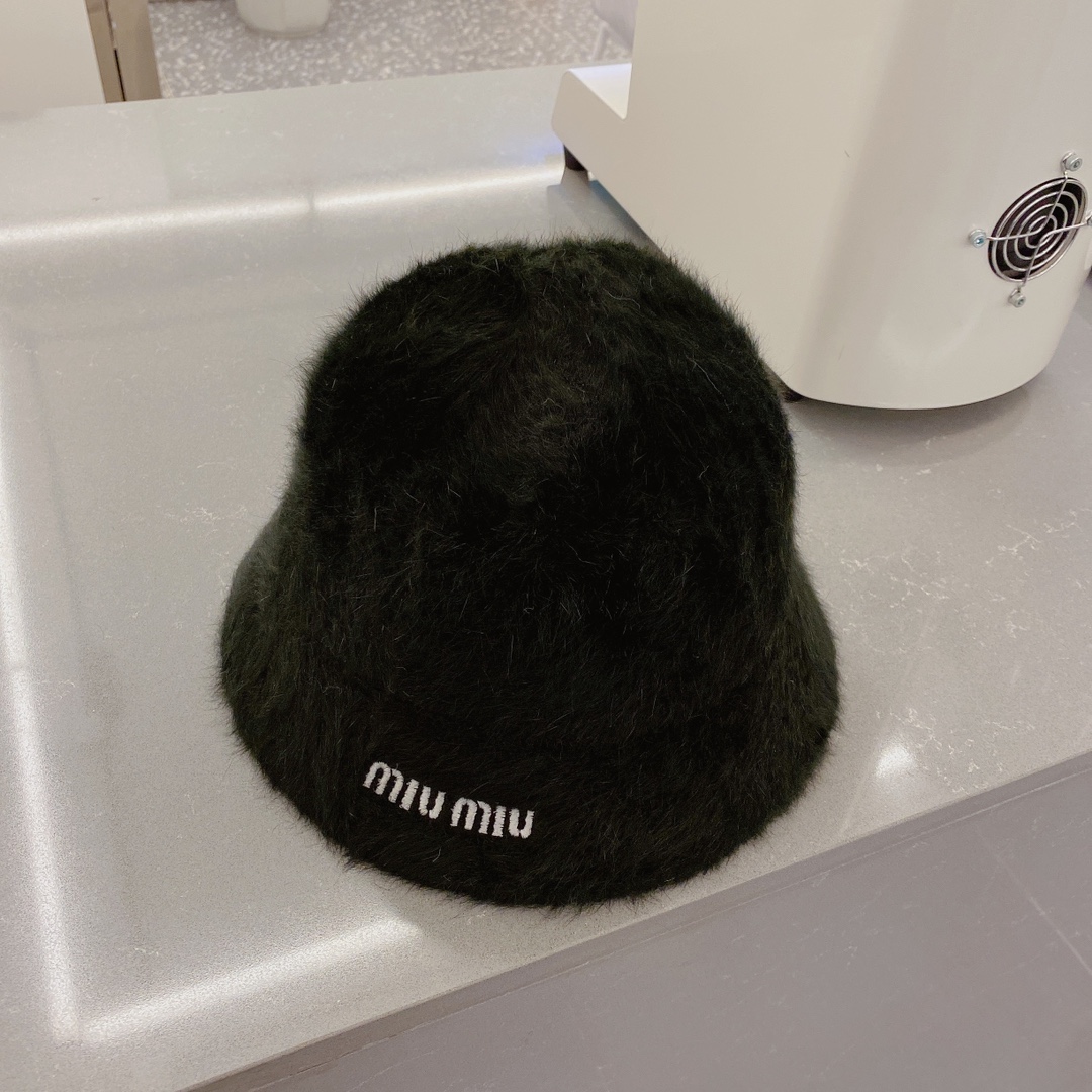 缪缪miumiu兔毛小礼帽