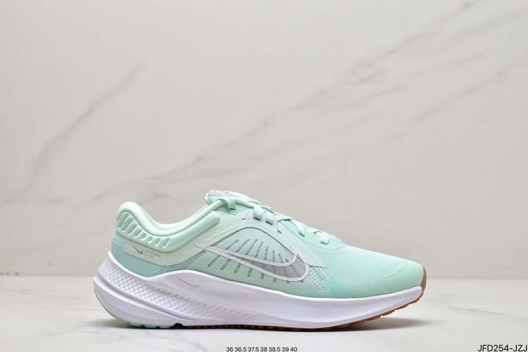 170 新配色 极致5 Nike耐克官方QUEST 5女子透气轻盈缓震跑步鞋秋季运动网眼 DD9291-300