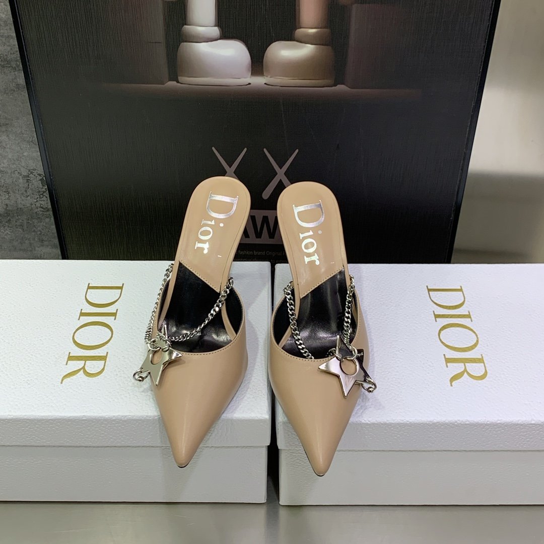 迪奥Dior2022春夏新款尖头穆勒
