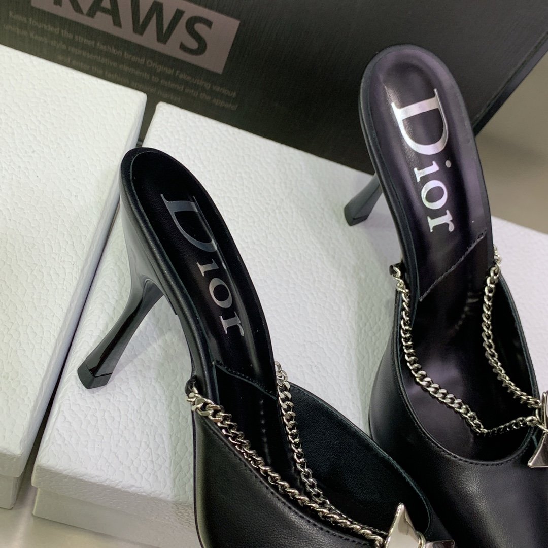 迪奥Dior2022春夏新款尖头穆勒