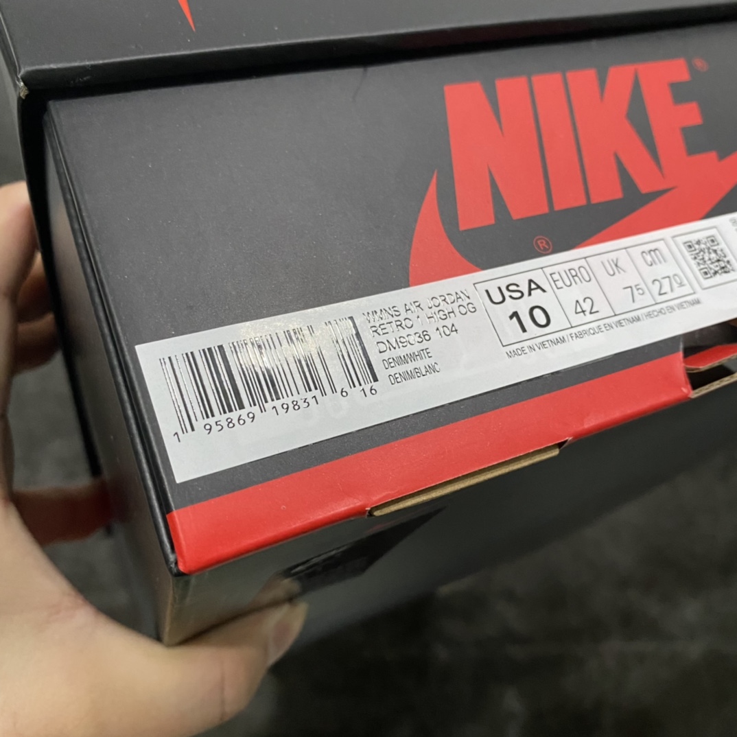 图片[9]-X版纯原 Air Jordan 1 Retro Denim \”牛仔蓝 丹宁 金扣\” DM9036-104 原厂底 原厂面组合成型 原厂裸鞋级别 工艺正品既视感 尺码：40 40.5 41 42 42.5 43 44 44.5 45 46 47.5-选品中心