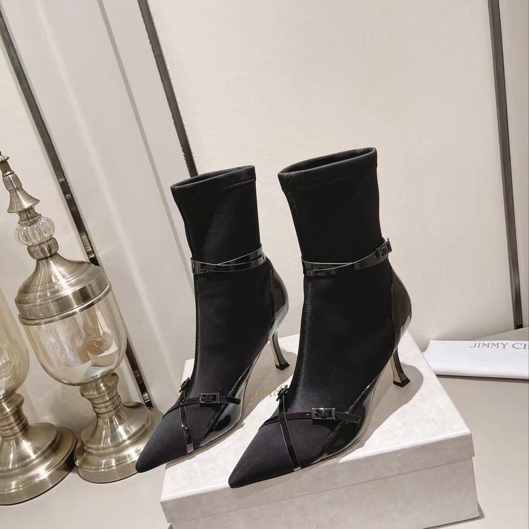 botas jimmychoo elasticas altura tacon 8:5cm