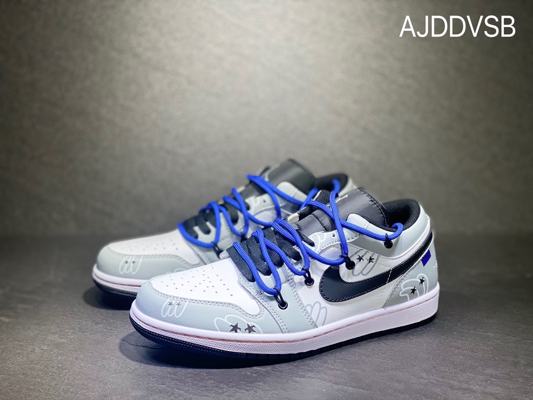 240 Air Jordan 1 Low 乔丹 绑带 AJ1乔1低帮篮球鞋 553558-053