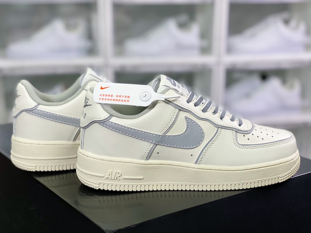 220 Air Force 1 '07 Low Leather”White/Sliver 3M”空军一号BQ8228-366