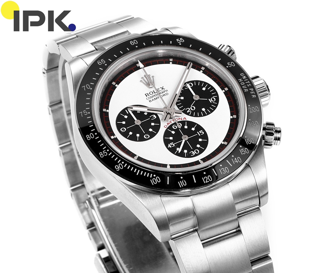 NO:144861,The ceiling of the ipk Ditona series is a must-have style for fans of Rolex, limited edition!  The favorite style of the watch fans in the world is no wonder!  [Details] The watch is modified and upgraded with the movement Detona, and replaced with the customized matte ceramic outer ring. The literal uses IPK three-dimensional font. The pointer uses IPK alternative pointer, high-transparent glass, and the top-end solution makes your watch feel invincible!  [About Paul Newmandytona] Paul Newmandytona is expensive because of the rare original Rolex. It is called the SSR (Super Super Rare, which is extremely rare. It often appears in the world's top auctions, and it often costs tens of millions. The most expensive one is sold at 120 million yuan, becoming the most expensive watch in history! BLAKEN restored the appearance of this classic watch based on Paul Newman's classic shape, using the latest steel and polishing technology, the combination of classic and modern technology, thus becoming a style that players around the world have sought after!, Rolex19860909ipk 迪通拿系列的天花板 劳力士迷必入款式,限量发售！世界表迷最爱的迪通拿款式,没有之一！【细节说明】腕表采用机芯迪通拿进行改装升级,更换定制款磨砂陶瓷外圈,字面采用IPK立体字体,指针采用IPK代用指针,高透玻璃,顶配方案让您的腕表质感无敌！【关于保罗纽曼迪通拿】保罗·纽曼迪通拿因为劳力士原厂数量稀少而价高.将其称之为腕表收藏界的SSR（Super Super Rare,极其极其稀少,经常出现世界顶级拍卖会上,动辄上千万,其中最贵的一只拍到1亿2千万,成为了史上最贵的腕表！ 而BLAKEN根据保罗纽曼经典造型,去还原了这枚经典腕表的外观,采用了最新的钢材和打磨技术,经典和现代技术的结合,从而成为了世界玩家追捧的款式！,,rolex,Watch