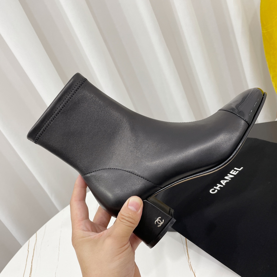 Elegant Chanel Sling-back Leather Boots - Slimming Design, Ultimate Comfort 9 i1666354280 1372 7