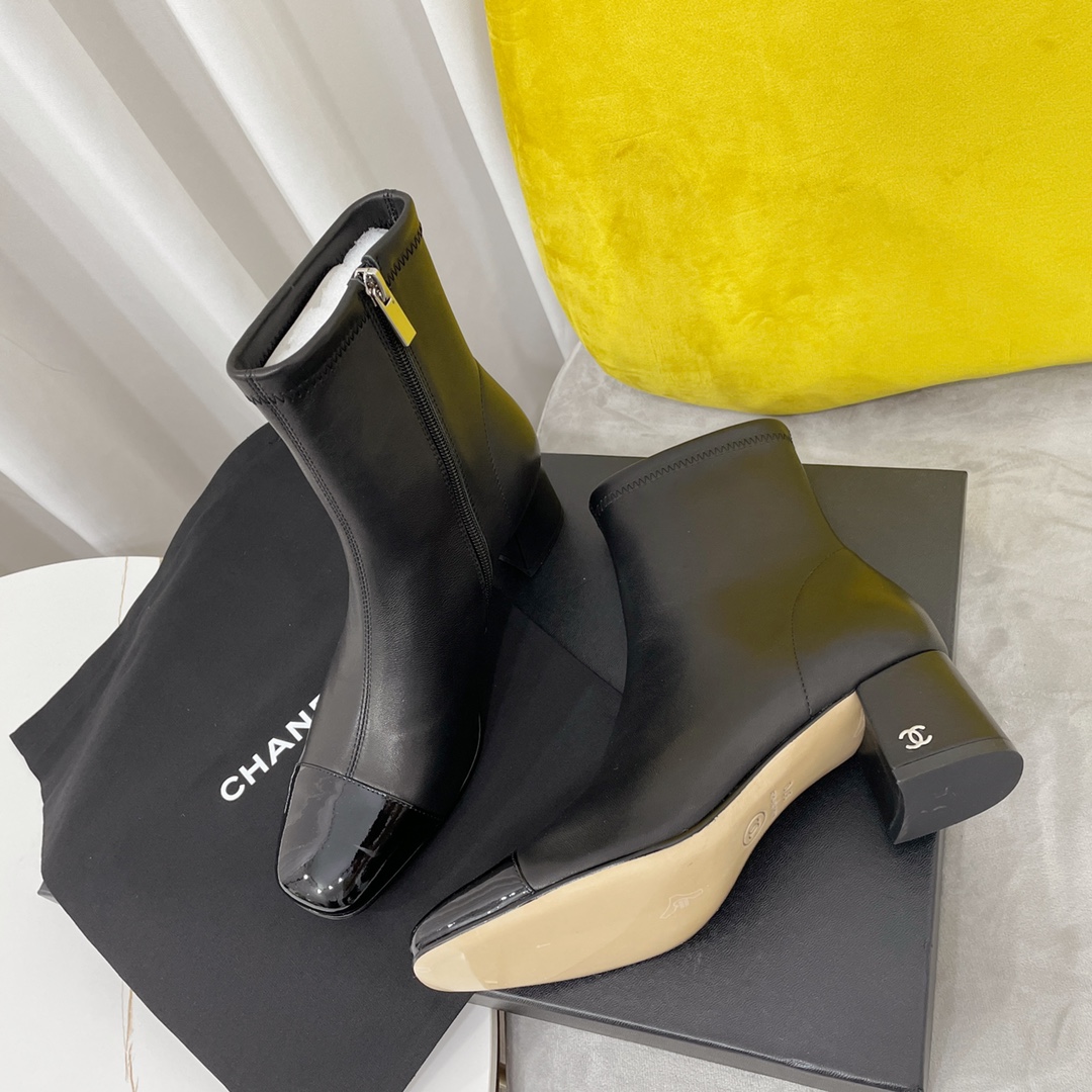 Elegant Chanel Sling-back Leather Boots - Slimming Design, Ultimate Comfort 7 i1666354280 3266 5