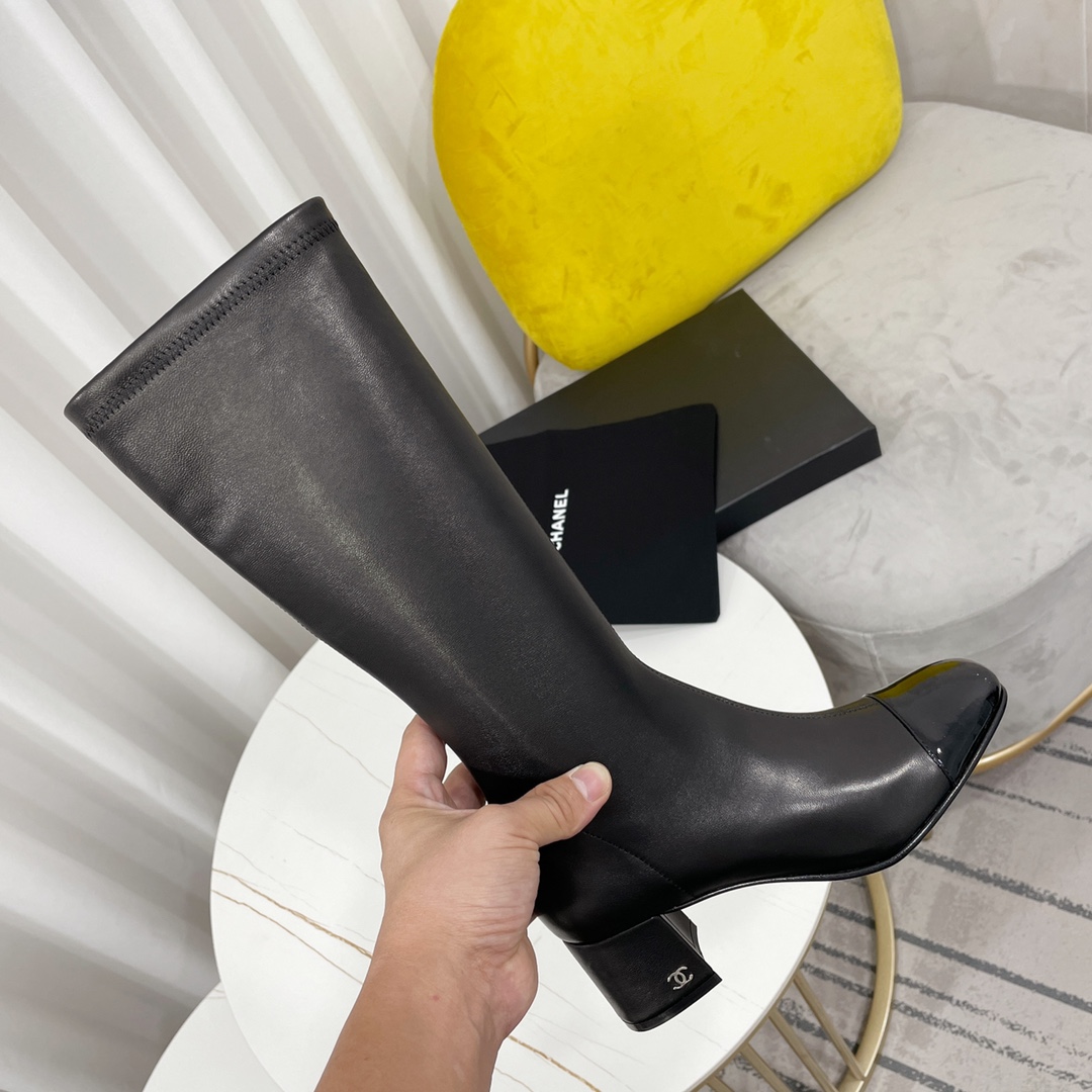 Elegant Chanel Sling-back Leather Boots - Slimming Design, Ultimate Comfort 10 i1666354280 3288 8