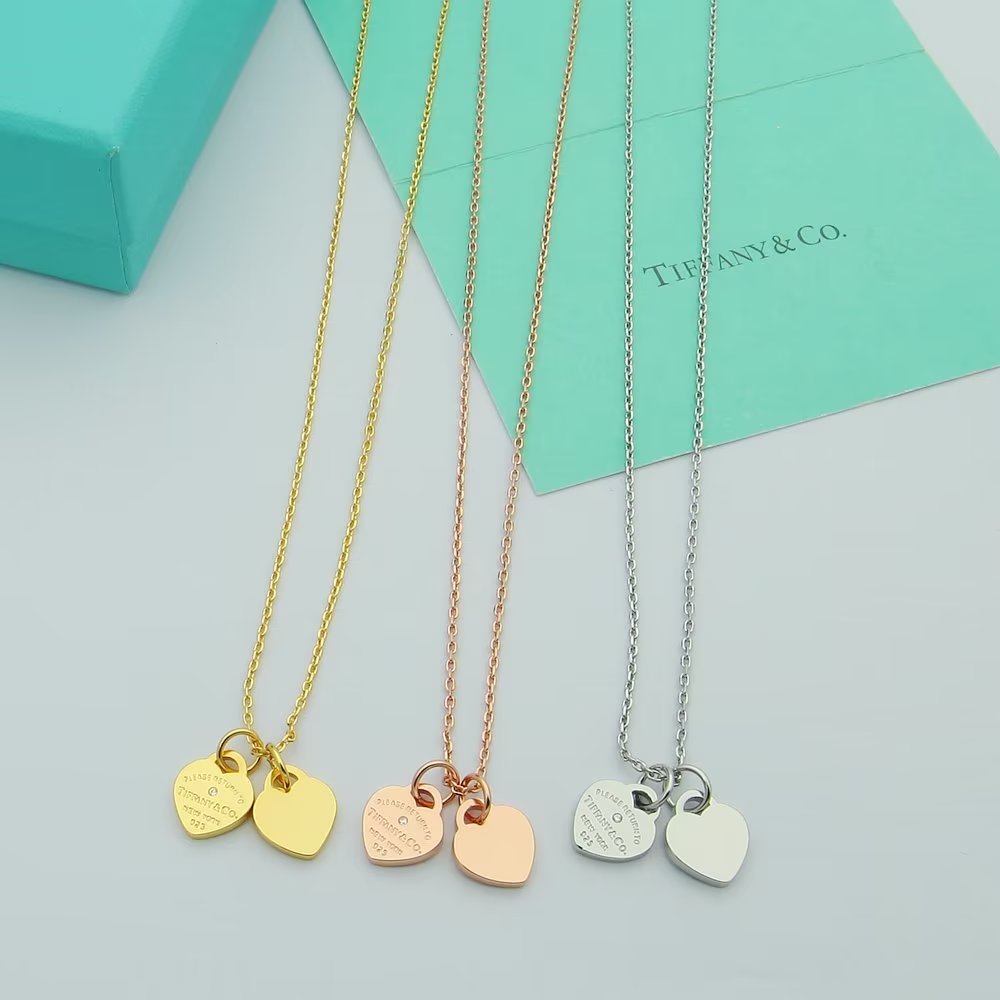 Tiffany & Co. Tiffany 蒂芙尼项链双心形项链新款