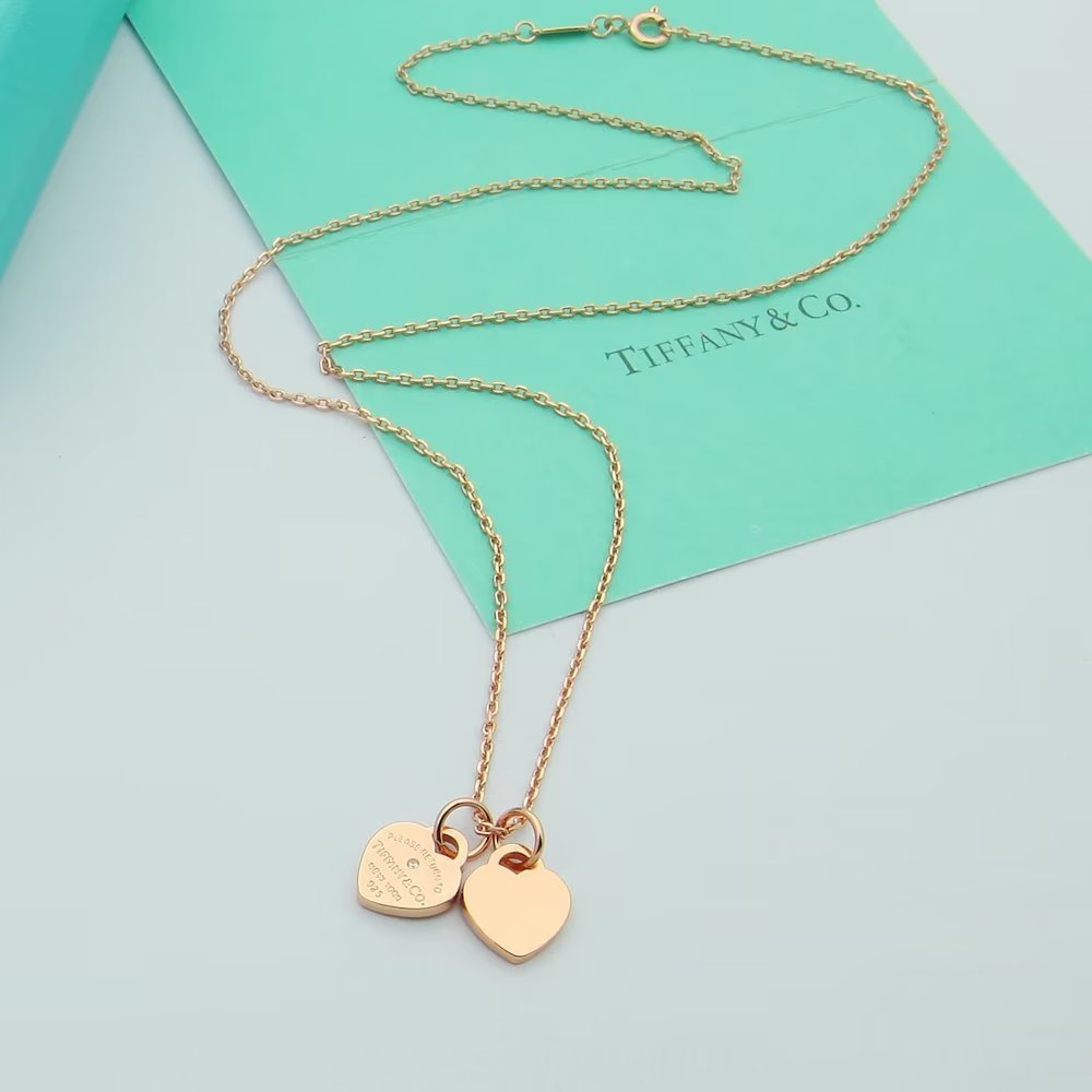 Tiffany & Co. Tiffany 蒂芙尼项链双心形项链新款