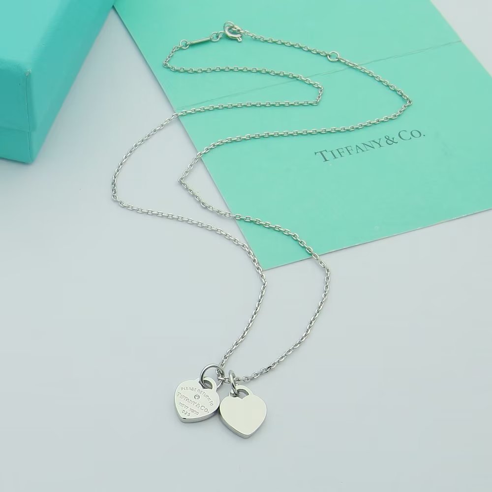 Tiffany & Co. Tiffany 蒂芙尼项链双心形项链新款