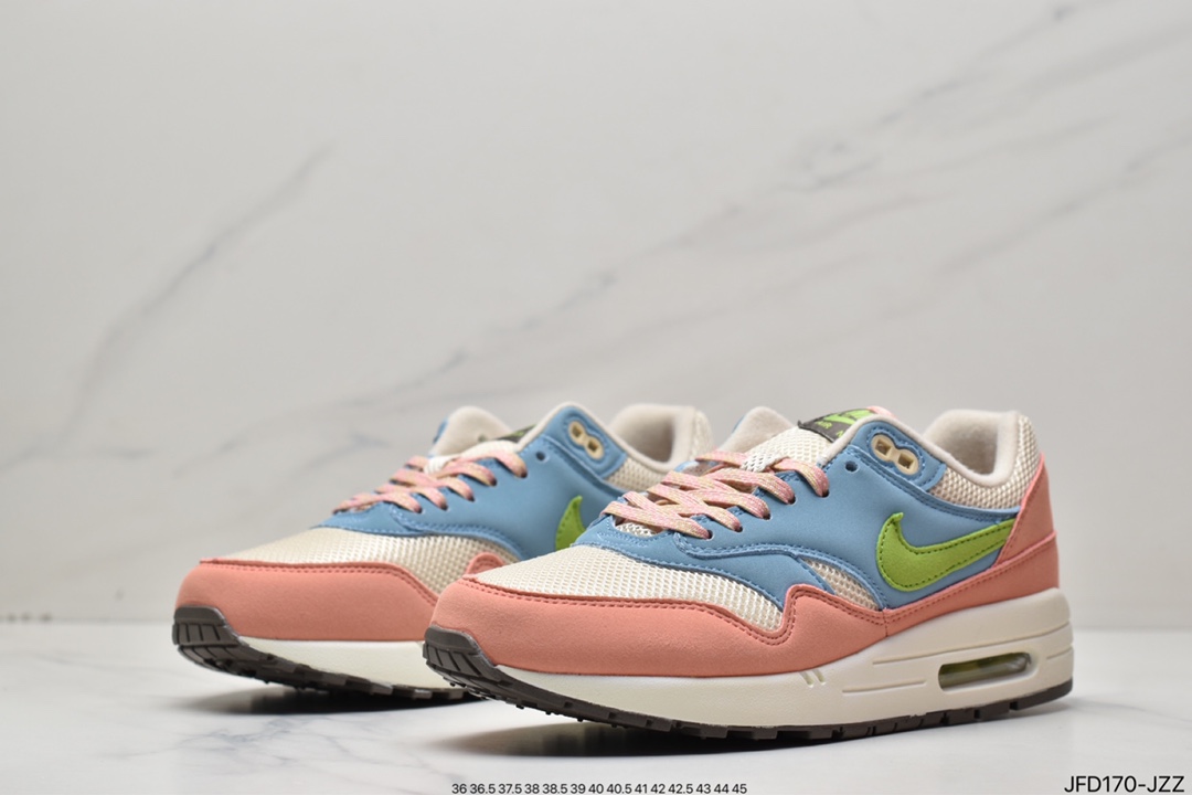 170 Nike Air Max 1 初代复古气垫慢跑鞋粉蓝 DV3196-800