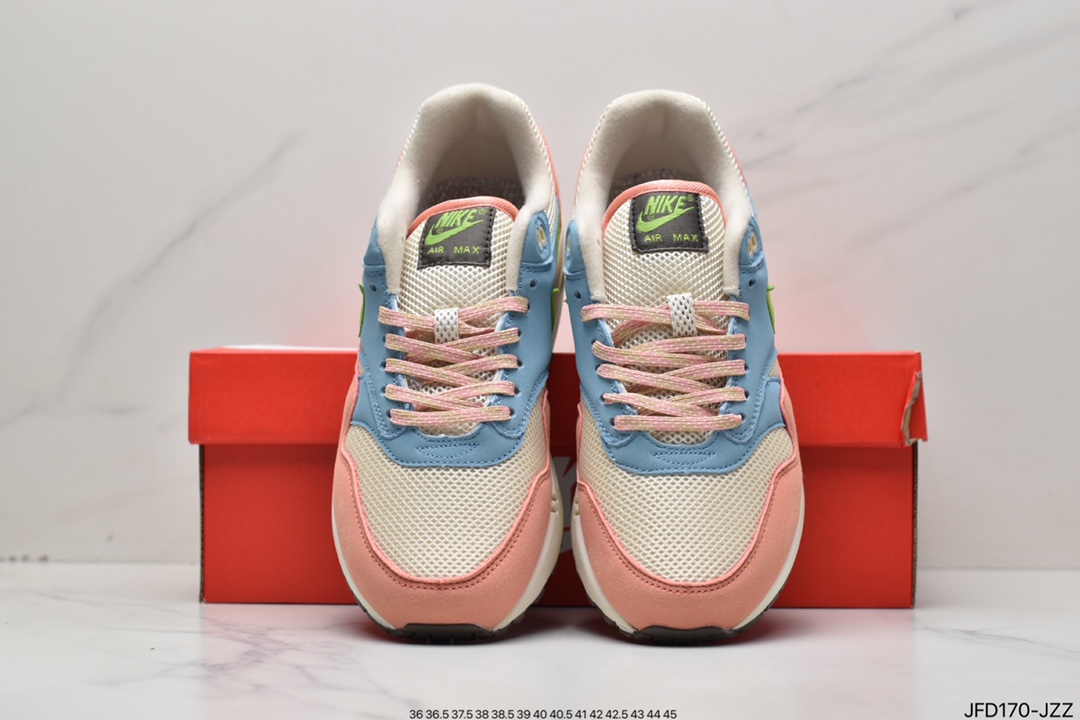 170 Nike Air Max 1 初代复古气垫慢跑鞋粉蓝 DV3196-800