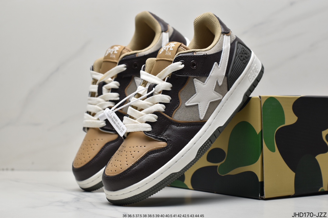 Harajuku trend brand A Bathing Ape BAPE Sk8 Sta Low SK8 series low-top casual sports skateboard shoes