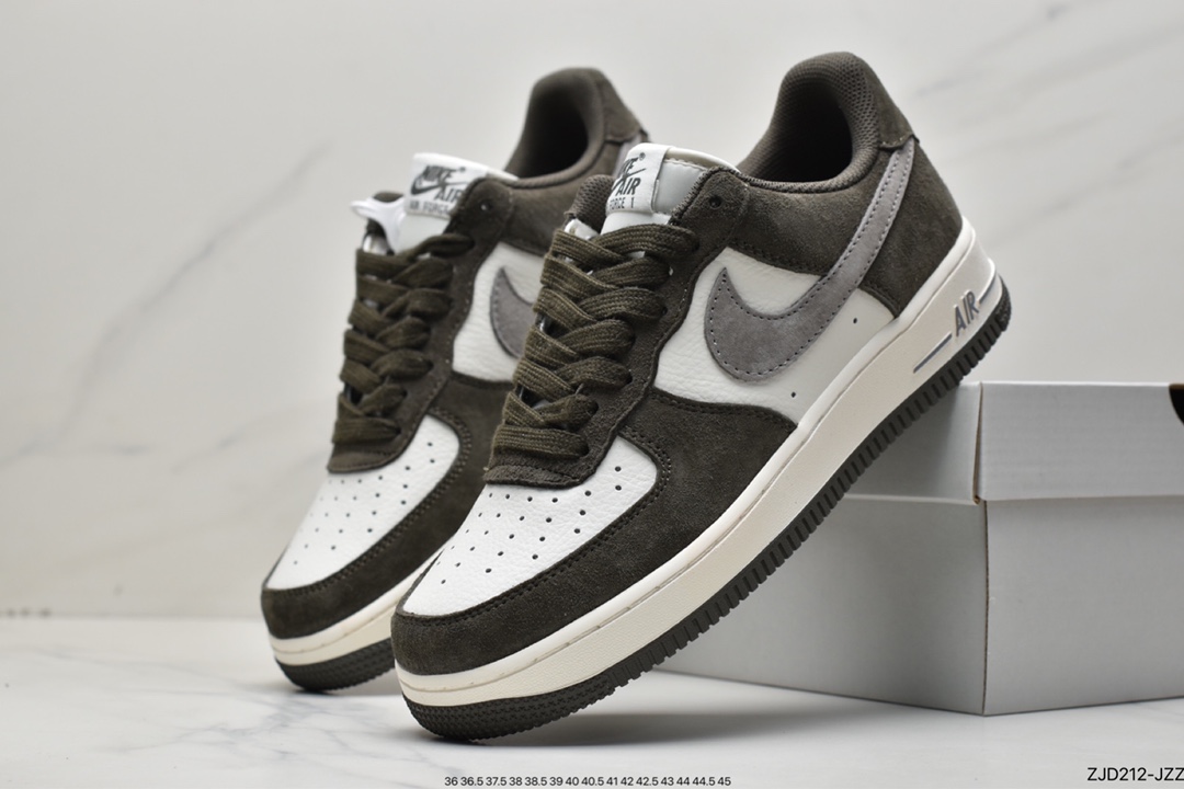 240 空军一号低帮休闲板鞋 Nike Air Force 1 Low 07 灰棕配色 TU6995-396