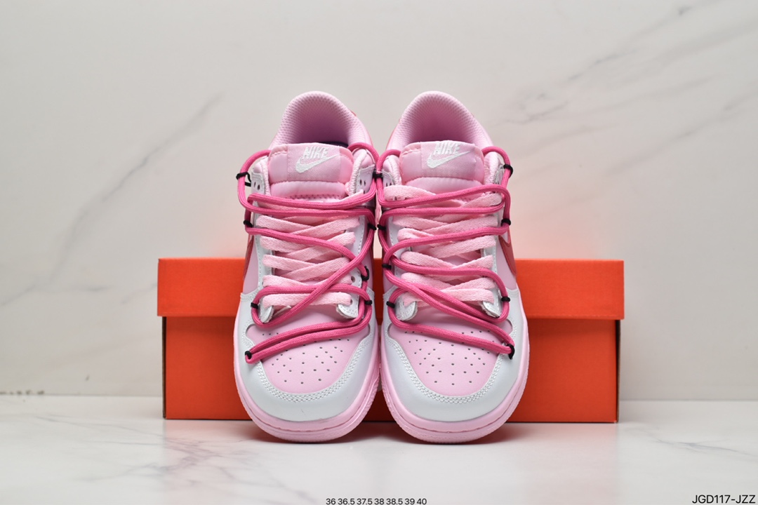 180 真标耐克Nike SB Dunk Low Creamy/Tweed”解构绑带低帮休闲运动滑板板鞋 921803-601