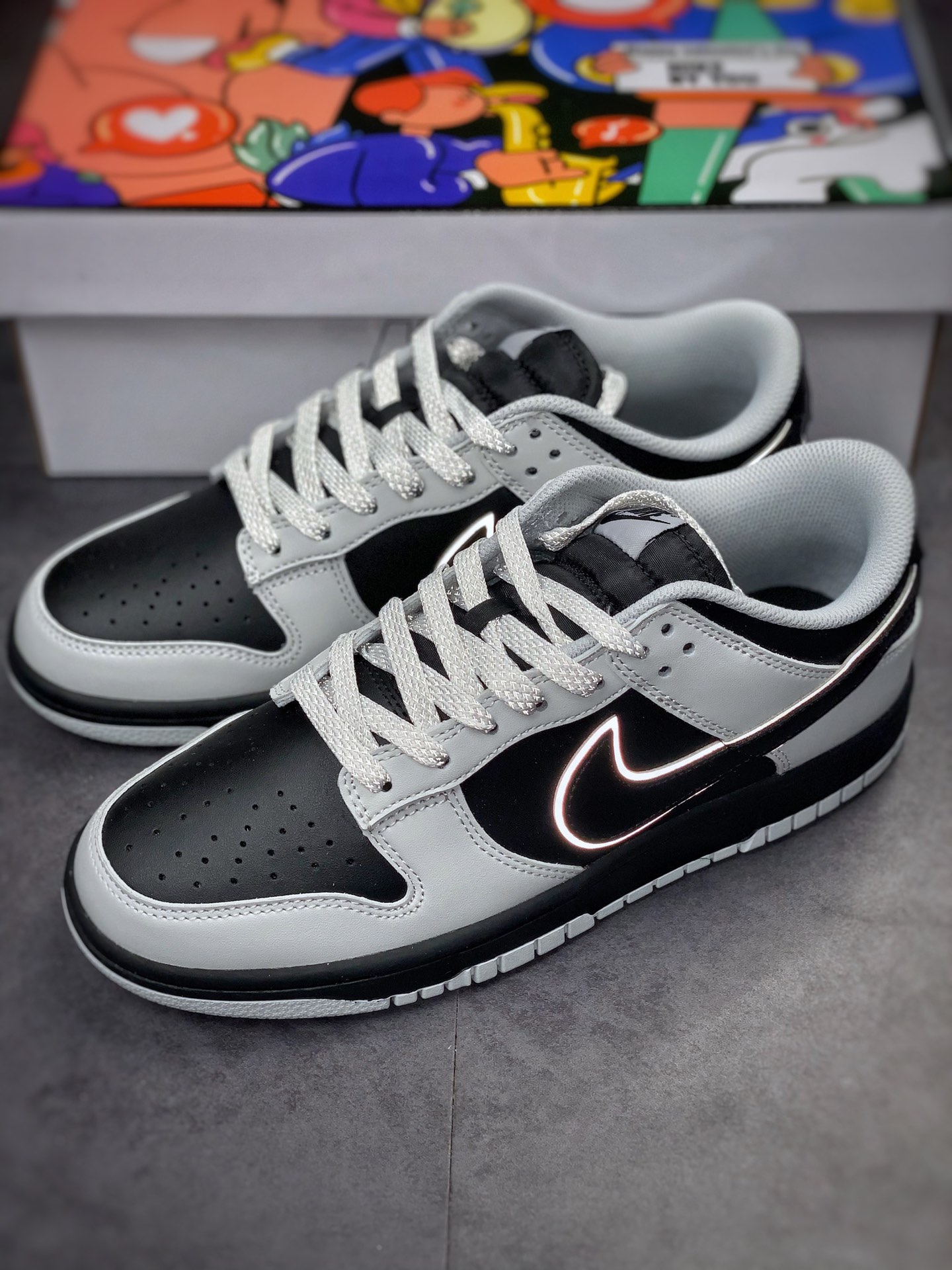 280 Nike SB Dunk Low 灰猫反光 DD9606-363