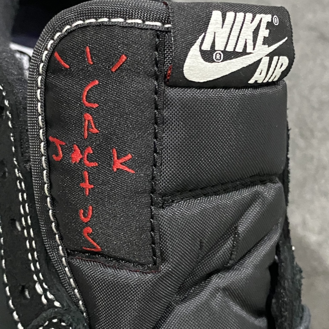 图片[3]-X版纯原Air Jordan AJ1黑色倒钩 货号：DM7866-001 原盒原配件 正确针车效果 原装皮料 刺绣饱满 工厂为抢占市场提前出货 品质不作评价，自己看实拍 因为正品还没有发售 发售后会对比最好的版本主推 尺码：36-47.5-选品中心