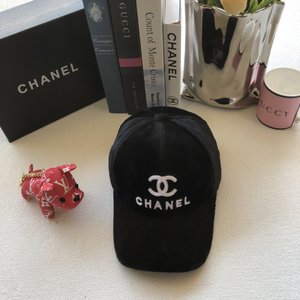 Chanel Hats Baseball Cap Embroidery Rabbit Hair Fashion