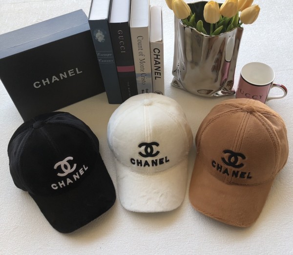 Chanel Hats Baseball Cap Rabbit Hair Fashion