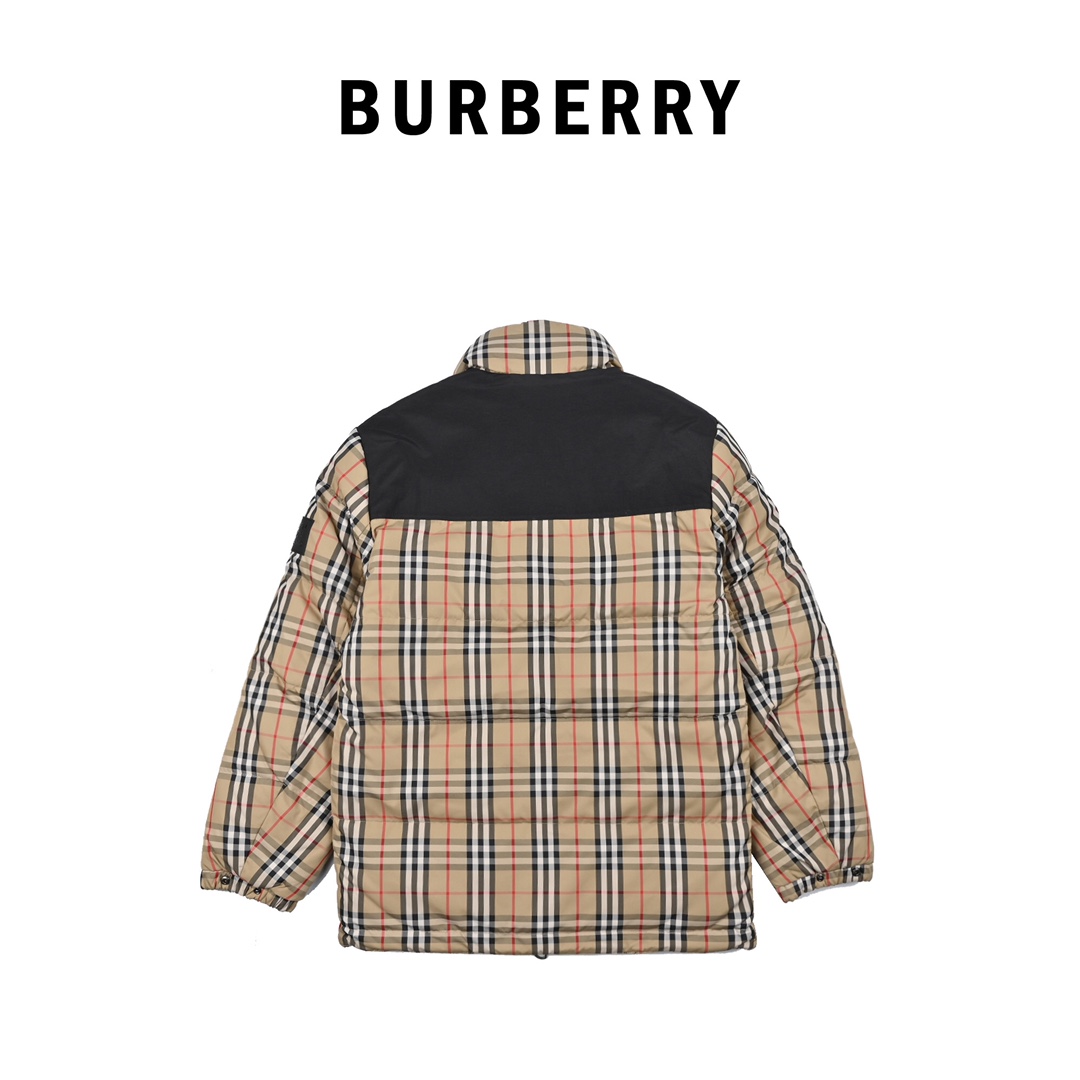 730 Burberry巴宝莉BBR 19FW格子双面穿羽绒服外套