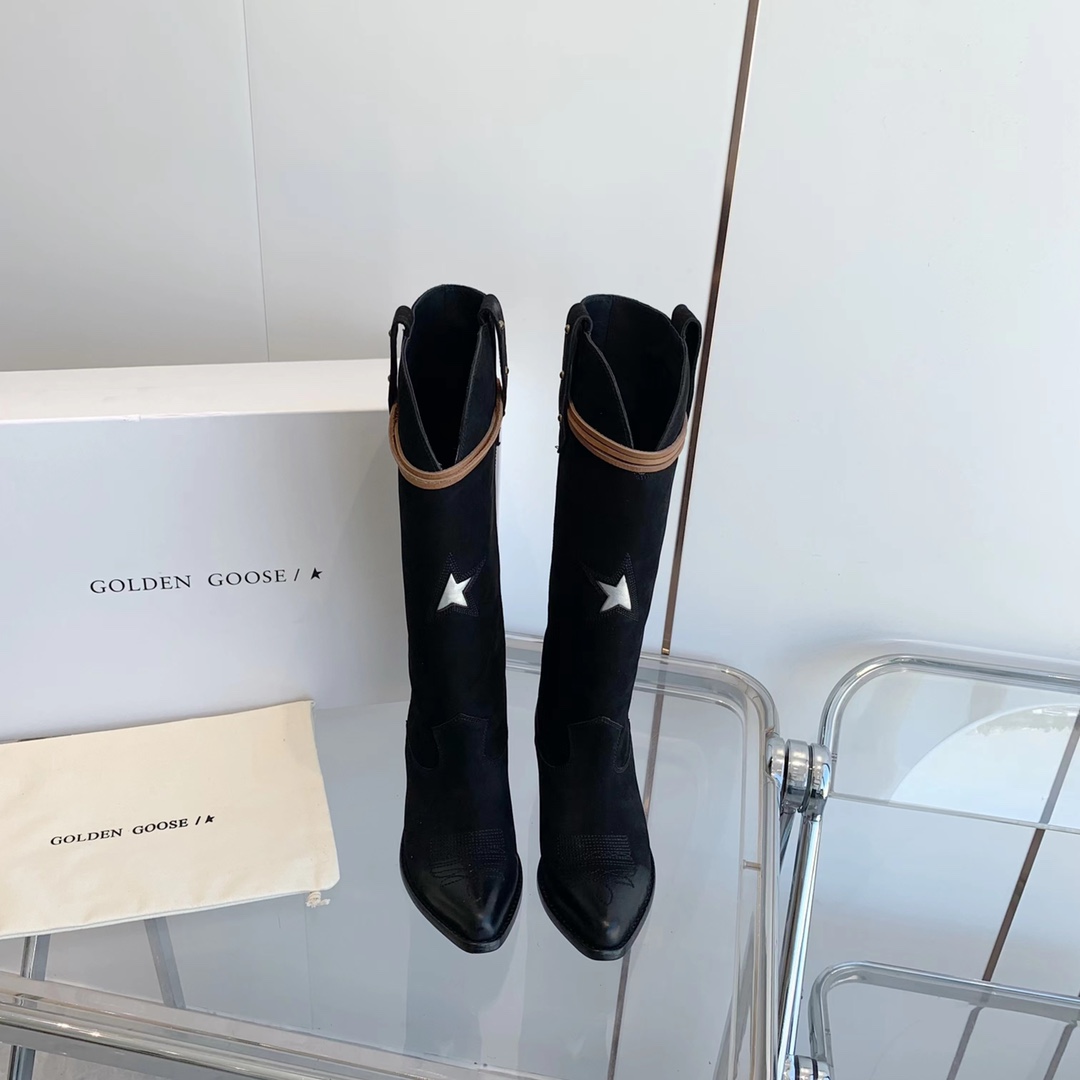 National Embroidered Knight Boots with Unique Design and Premium Materials - 图片 1