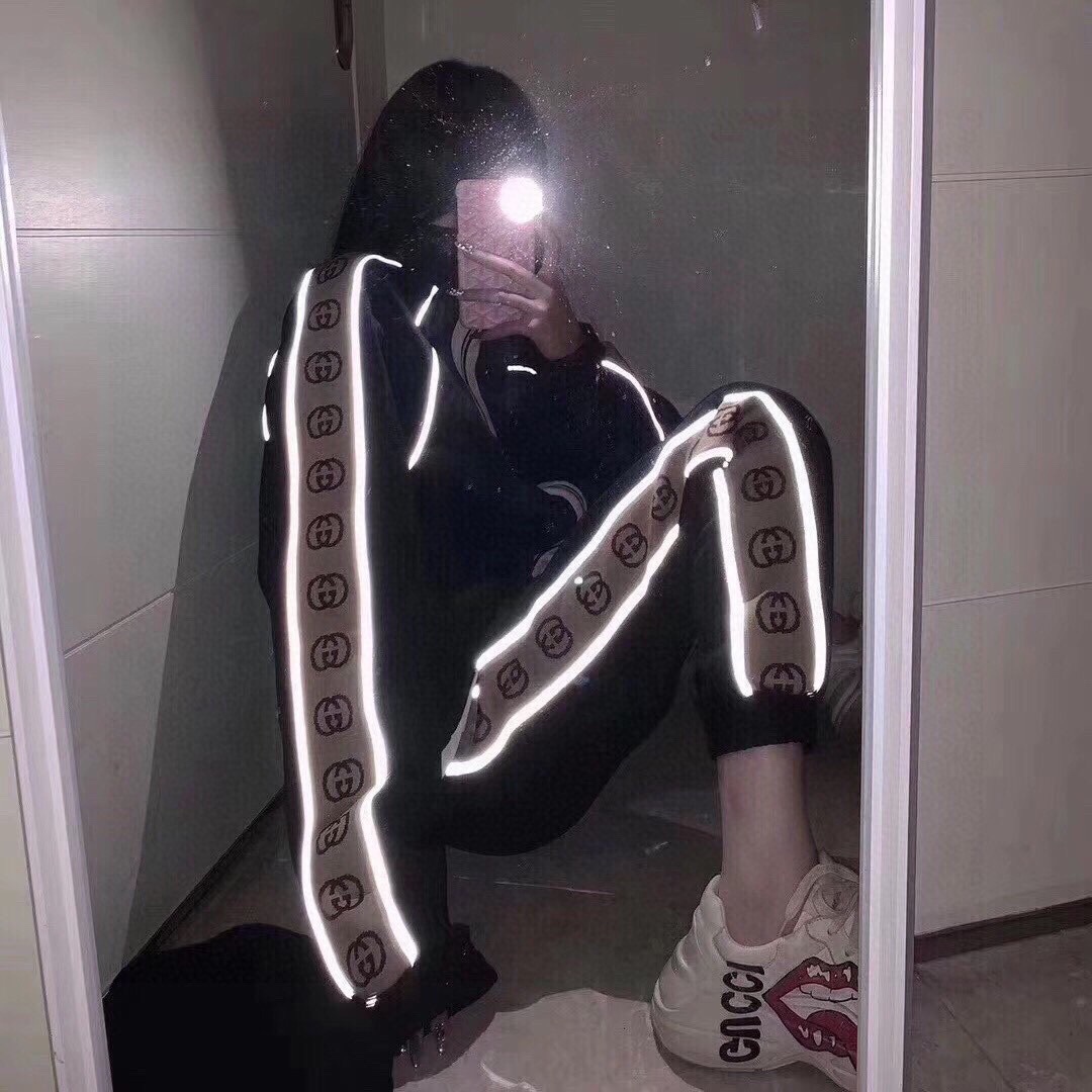 GucciGucci classic side double G reflective webbing suit coat upper body effec
