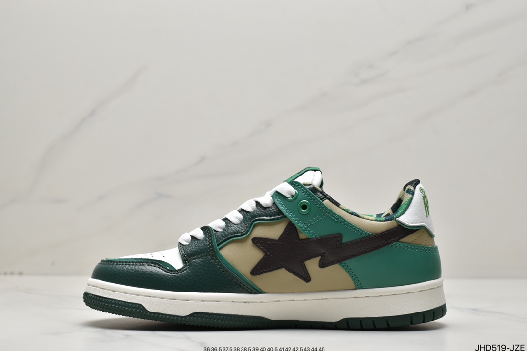 Harajuku trend brand A Bathing Ape BAPE Sk8 Sta Low SK8 series low-top casual sports skateboard shoes