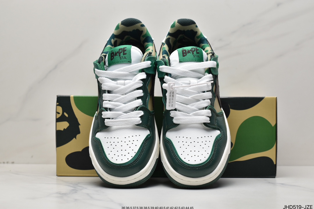 Harajuku trend brand A Bathing Ape BAPE Sk8 Sta Low SK8 series low-top casual sports skateboard shoes