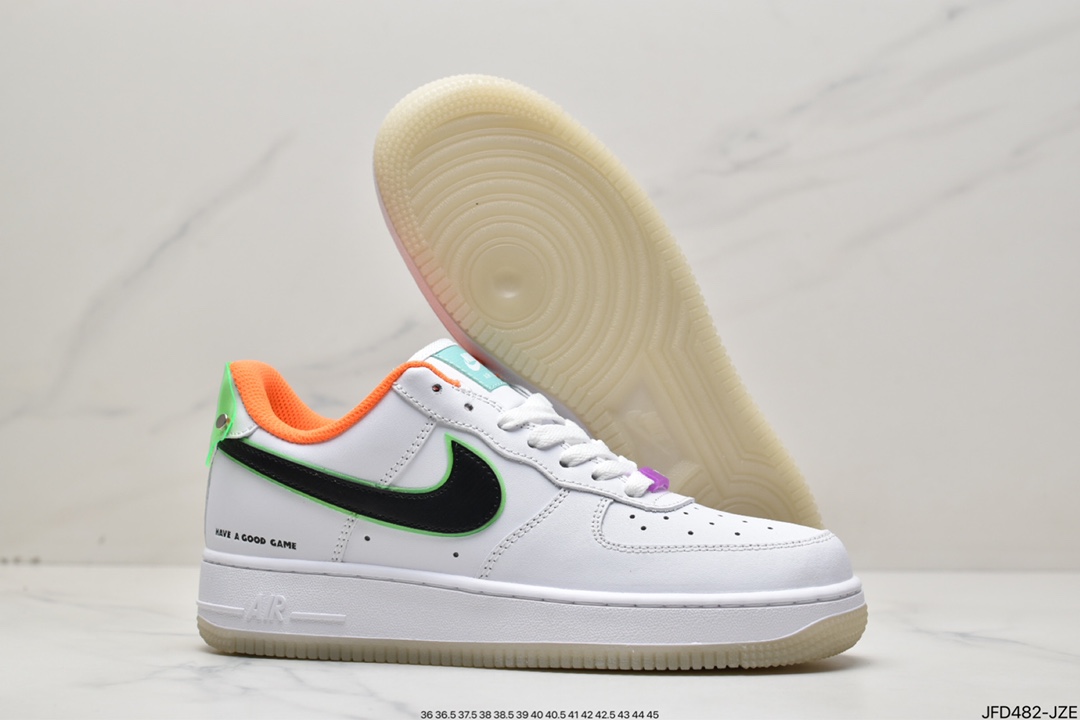 Nike Air Force 1 Low ”Have A Good Game” White Black Orange DO2333-101