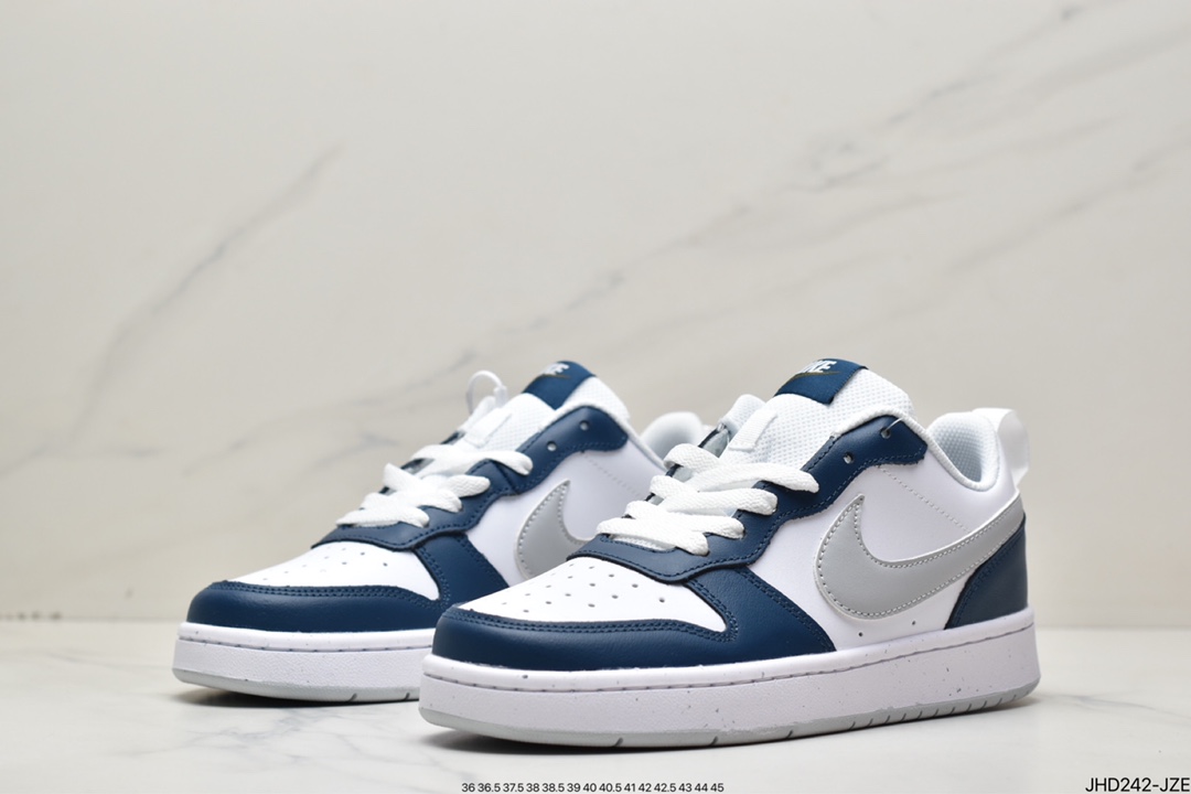 190 NK Court Borough Low 2学院系列休闲运动皮革板鞋 BQ5448-121