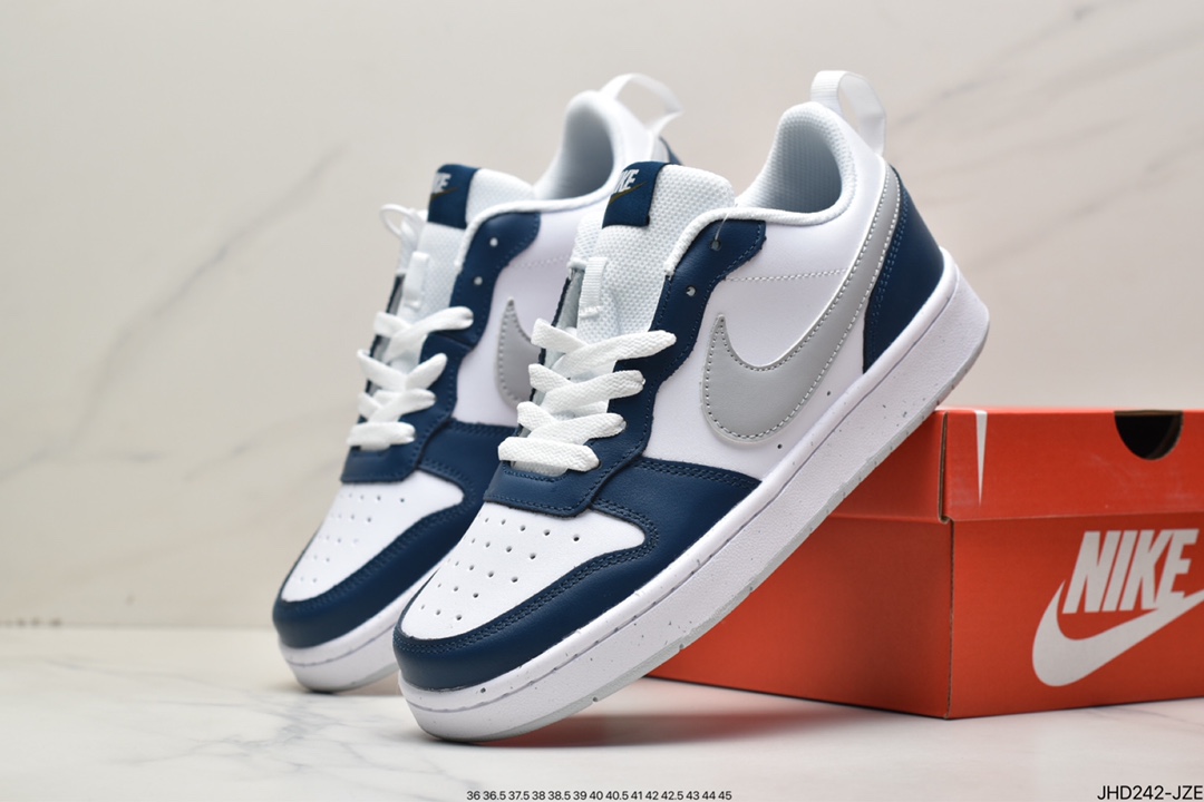 190 NK Court Borough Low 2学院系列休闲运动皮革板鞋 BQ5448-121